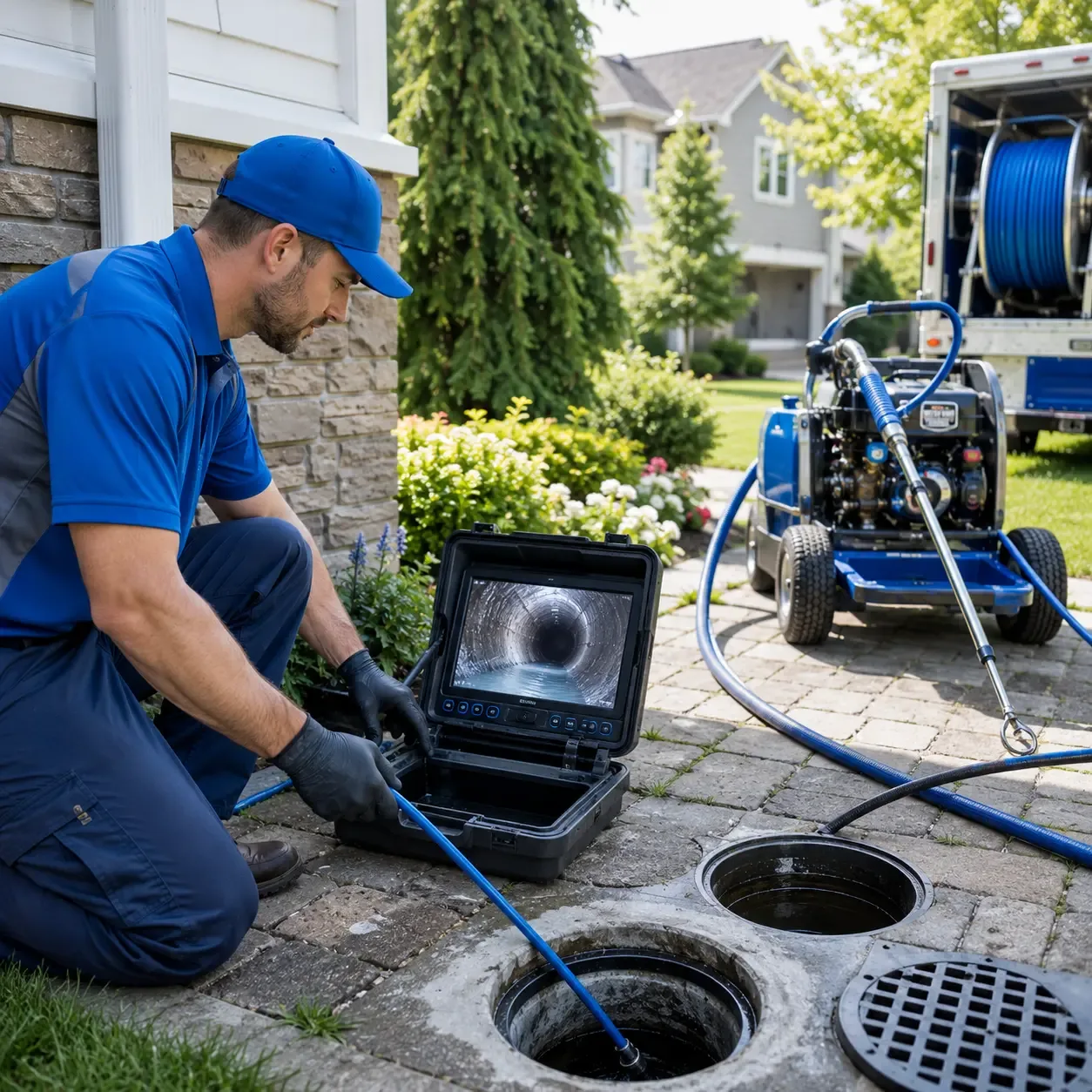 Outdoor drain cleaning professionals serving Easton, MA